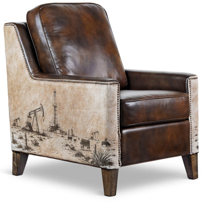Oil Rig Scene Accent Chair
