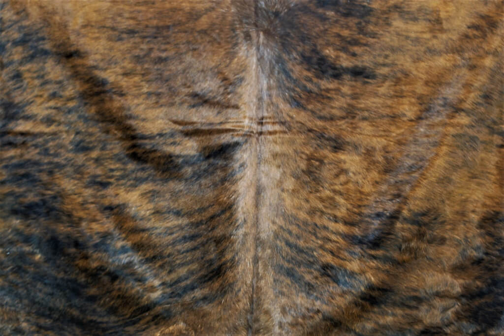 Unique Hair on Hide, Medium Brown Brindle SKU 110